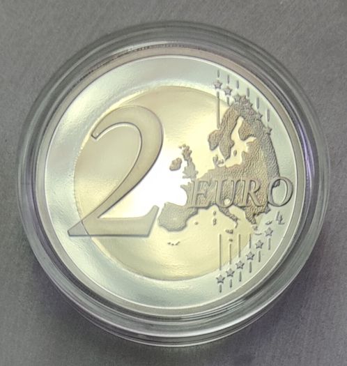 Belgium 2 Euro Base Metals Proof Coin 2024 - Fight against Cancer in Belgium