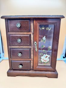 Vintage Musical Jewellery Box Memory Cats Sankyo