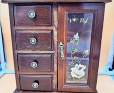 Vintage Musical Jewellery Box Memory Cats Sankyo