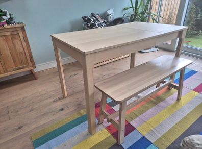 IKEA extendable dining table (2 seater to 4)