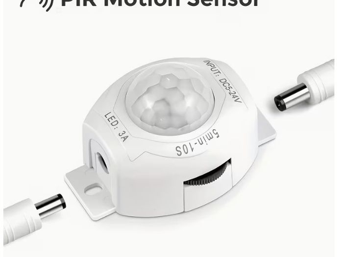 1pc DC5V-24V Night Motion Sensor Adjustable PIR Switch Infrared Detector Adjustable Timer Delay Switch for Lighting