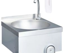 Hand Wash Sink with Faucet and Soap Dispenser Stainless Steel
