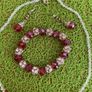 Beaded Glittery Necklace/Bracelet/Earrings Image 4