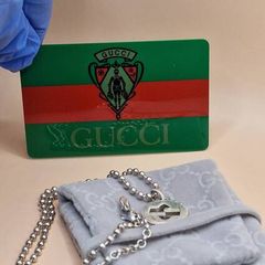 Gucci silver necklace