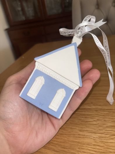 Wedgwood Christmas Tree "Bless This Home" Ornament