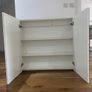 Large Contemporary Wall Cabinet. Perfect conditions. MDF. White. Image 2