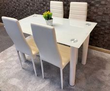 Glass Dining Table Set 4 chairs Free delivery