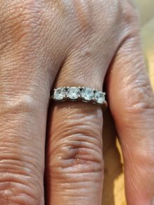Sterling Silver Ring - Size N - Stamped for Silver (SCR04)