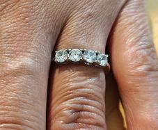 Sterling Silver Ring - Size N - Stamped for Silver (SCR04)