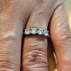 Sterling Silver Ring - Size N - Stamped for Silver (SCR04)