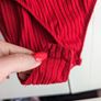 bodysuit Red ribbed bodysuit with straps from Bershka bodysuit Basic Red Image 3