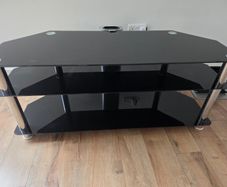 glass tv stand