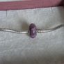 Pandora Purple triangles murano glass charm perfect condition Image 3