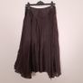 Monsoon Dark Chocolate Brown Tiered Ruffle Whimsigoth Fairy Grunge Midi Skirt 8-10UK/36-38EU Image 9