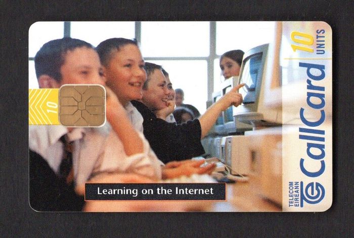 1998 Ireland 10 unit promote the Internet as a learning platform for school-goers (ODS) Call Card Used