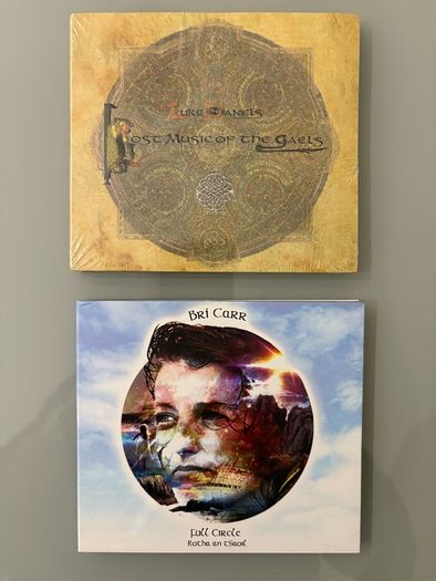 Two privately released and rare traditional Irish, folk CDs. Bri Card 'Full Circle' and Luke Daniels 'Lost Music of the Gael's' (sealed). Five euro each.