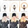 FREE EXPRESS SHIPPING  10" with 67" Extended Tripod Stand & Phone Holder for YouTube Video, Camera Led Ring Light for Streaming, Makeup, Selfie Photography Compatible with iPhone Android Image 3
