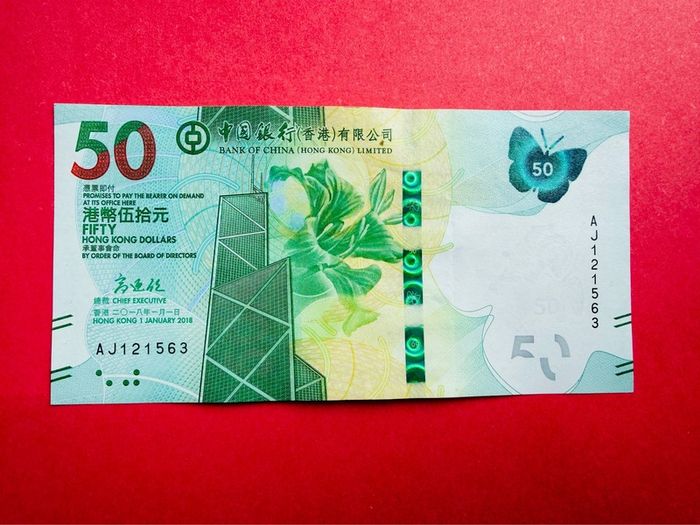 Hong Kong  50  Dollars   2018     Pick  349a ( uncirculated )