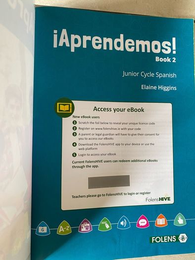 Junior Cycle Spanish  Aprendemos book 2 - Textbook