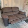 2 x Potts Grey 2 Seater Manual Recliner Sofas (Excellent Condition) Image 2