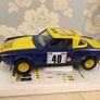 Fiat 124 Abarth rally Scale 1/24 Rare Burago Image 6
