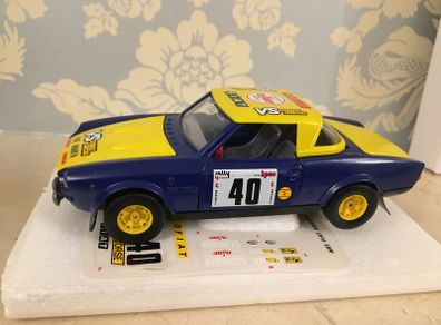 Fiat 124 Abarth rally Scale 1/24 Burago Rare