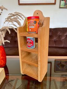 Rustic Decor Wooden Wall Hanging Counter Display Shelf 3 Tier or 4