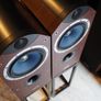 Tannoy  Flagship Dimension Range Eyris one speakers solid walnut absolute stunning looking and sound to match Image 2