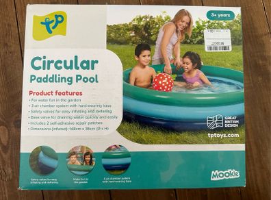 Brand new circular paddling pool, 148cm