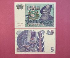 Sweden   5. Kronor. 1981. Pick 510a   ( Uncirculated )
