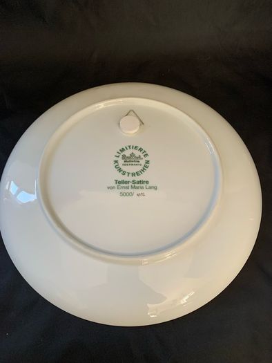 Rosenthal limited edition satire plate