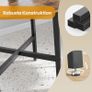 Round Black Dining Table Modern Industrial Kitchen & Dining Room Table 80cm Image 8