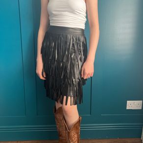 Loavies faux leather skirt. Size S