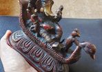 Clearance Brass Ganesh statue Ganesha Ganapati for good luck 1,87kg 15cm