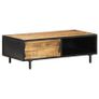 Coffee Table 105x50x35 cm Rough Mango Wood Image 10