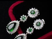Drop Style Emerald Earrings