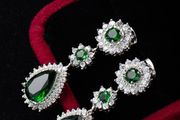 Drop Style Emerald Earrings
