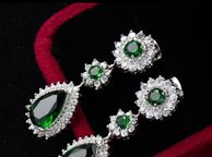 main image for ad Drop Style Emerald Earrings