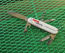 Vintage Victorinox Sportsman with Nylon Swiss Advertising Scales 84mm Swiss Army Knife Collectable