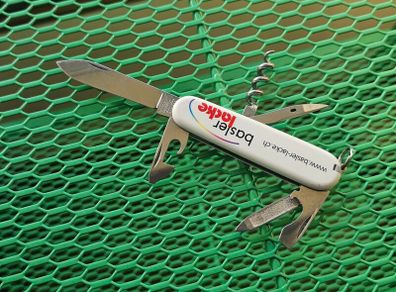 Vintage Victorinox Sportsman with Nylon Swiss Advertising Scales 84mm Swiss Army Knife Collectable