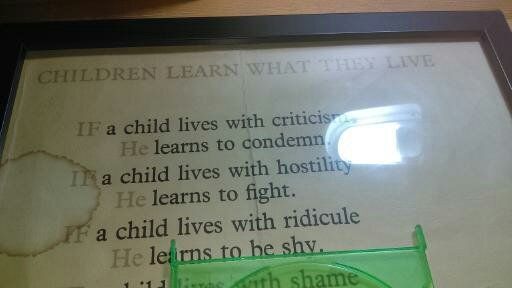 VERY UNIQUE - Framed Picture - Children Learn What They Live