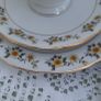 Vintage 21pce Fine Porcelain Teaset Yellow Floral & Gold Trim. 1970s- 1980s Image 10