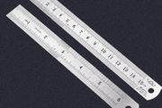 5x Stainless Steel Double Side Straight Ruler Centimeter Inches Scale Metric Ruler Precision Measuring Tool School Office Supplies