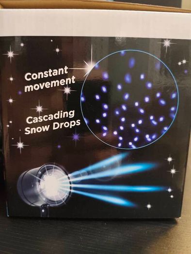 led snowfall projector