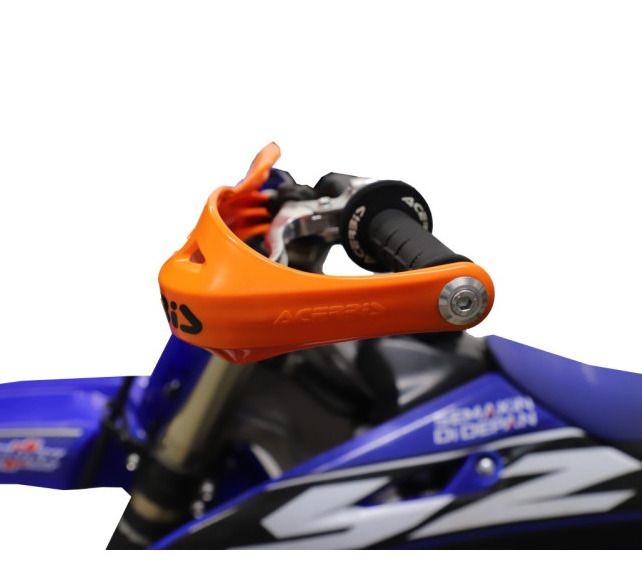 Pair of Acerbis Rally Profile Handguards For Motorbike Orange Color