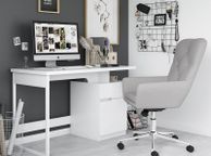 main image for ad Alphason Bridport Desk White Gloss - Aw3130
