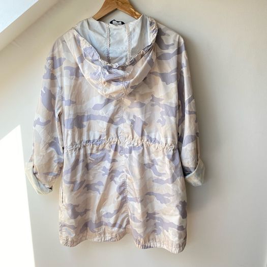 Tommy Hilfiger Cream and Grey Camo Windbreaker Jacket