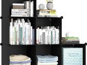 Cube Bookcase, 6 Cube Storage Unit Bookshelf Storage Cube Organiser Multi-Use DIY Storage Cube Shelf for Books, Toys, Clothes, Tools