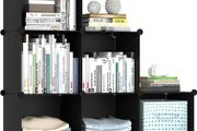 Cube Bookcase, 6 Cube Storage Unit Bookshelf Storage Cube Organiser Multi-Use DIY Storage Cube Shelf for Books, Toys, Clothes, Tools