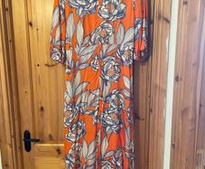 Fee G Faye orange dress sz 12 brand new